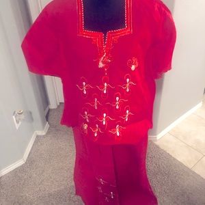 African 2 piece attire